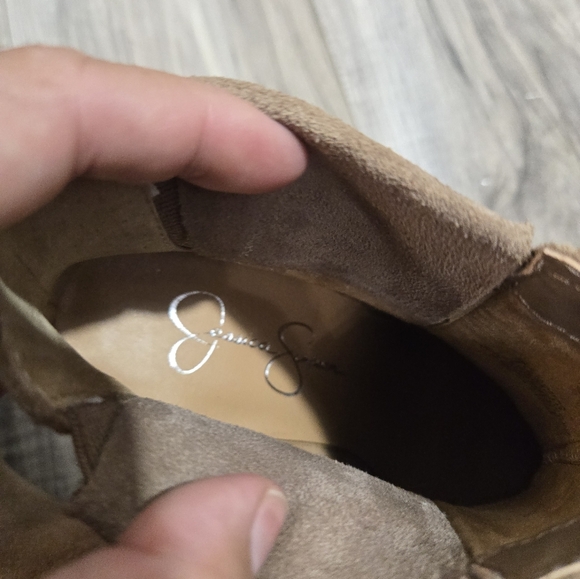 Women's NEW Jessica Simpson Ciandra Wedge Ankle Boots Booties Shoes Size 7.5 Tan - Picture 6 of 15